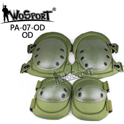 Chrániče kolen a loktů Wosport Rychloodepínací zelené