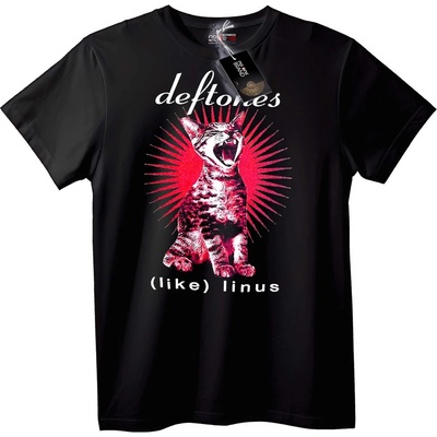 NOONEBRAND Тениска Deftones (Като) Лайнъс Котка - S, Black