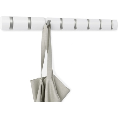 Umbra HK Limited Umbra Закачалка за стена с 8бр. закачалки flip - цвят бял (umbra-318858-1338)