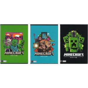 Panini Тетрадка Panini Minecraft - Movie, А4, 50 листа, широки редове, асортимент (73559)