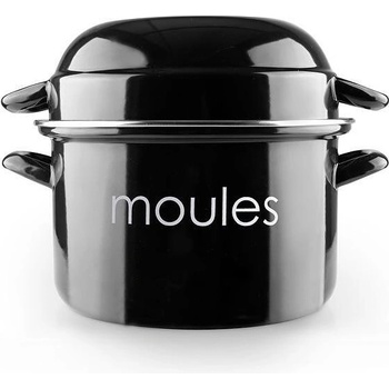 Ibili menaje s. a. (Испания) Черна тенджера IBILI за приготвяне на миди - Ø18 x h19 см (IBILI 914618N)