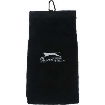 Slazenger Хавлиена кърпа Slazenger Golf Bag Towel with Carabiner Clip - Black