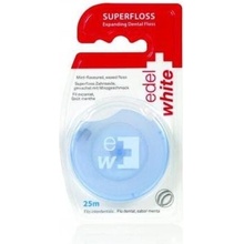 Edel+White Superfloss Expanding Dental Floss voskovaná zubní nit s příchutí máty 25 m 1 ks