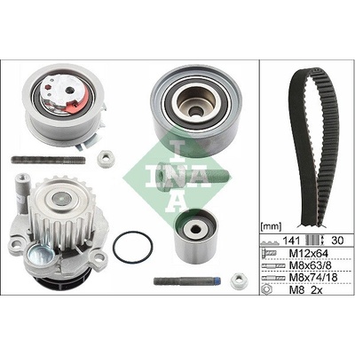 Vodné čerpadlo + sada ozubeného remeňa Schaeffler INA 530 0463 30