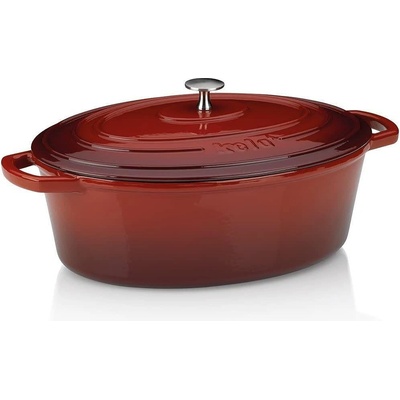 Kela Чугунена овална тенджера с капак KELA Calido 6л, червена (1904)
