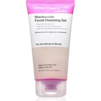Carbon Theory Vaporeize Niacinamide Cleansing Gel дълбоко почистващ гел с ниацинамид 150ml