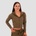 GymBeam Дамски суичър TRN Zip-Up Olive S