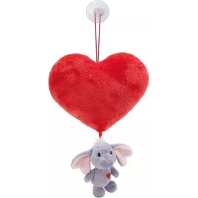 NICI GREEN: Мече със сиво слонче - 27 см, с вендуза (61502)