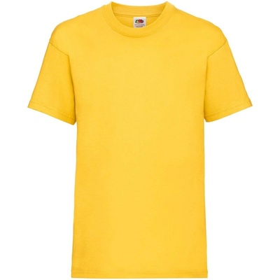 Fruit of the Loom Yellow Cotton T-shirt žltá