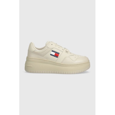 Маратонки Tommy Jeans TJW RETRO BASKET FLATFORM ESS в бежово EN0EN02506 (EN0EN02506)