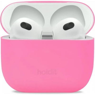 Holdit Калъф за слушалки Holdit - Silicone, AirPods 3, розов (7330985154164)