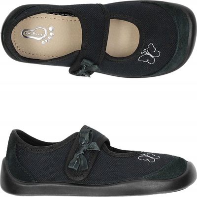 Papučky barefoot 3F NA SUCHÝ ZIPS ELASTICKÉ AKO ČIERNE BOSO SLIM