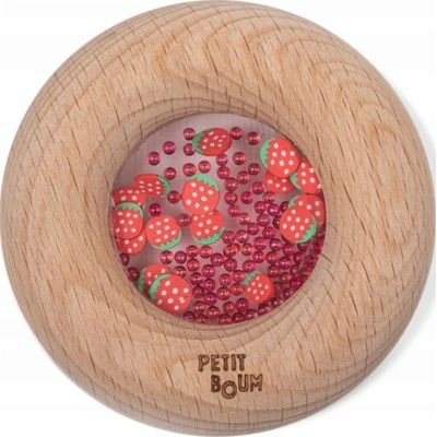 Petit Boum smyslové chrastítko JAHODA