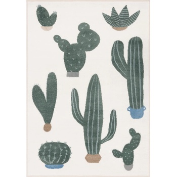 Image 1 of FD Детски килим в цвят слонова кост и зелено 120x170 cm Cacto Malachite - FD (5901760436502)