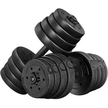 YAHEETECH Činky 610924 sada 2 krátkých činek litinový set činek 30 kg