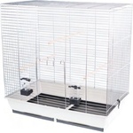 INTER-ZOO Pet Products Клетка за птици GONZO цинк - 78 x 47, 5 x 79 cm СВЕТЛОСИВА