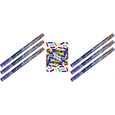 Konfety 80cm metalické farebné mix