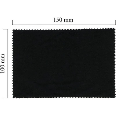 Blick-Punkt Handričku na okuliare z mikrovlákna jednofarebný - čierny 100x150