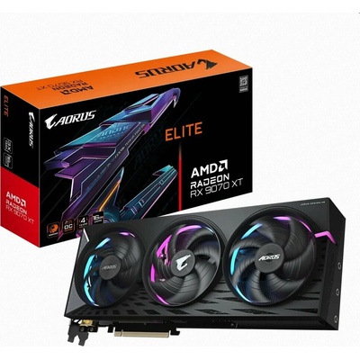 Gigabyte AORUS Radeon RX 9070 XT ELITE OC 16GB GV-R9070XTAORUS E-16GD