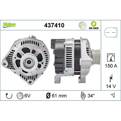 VALEO Alternátor VA 437410