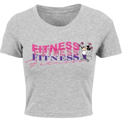 MERCHCODE Тениска Mickey Fitness Tee grey XXLUB-MC1267-00111 - , размер S