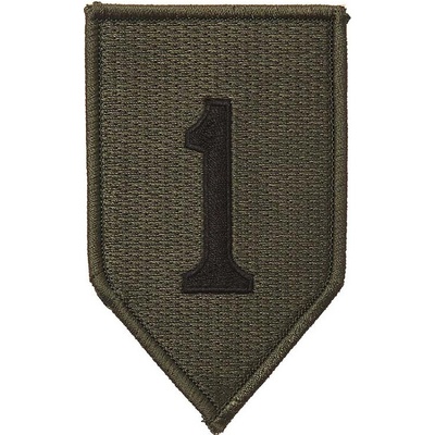 Nášivka textilná Fostex US 1st Infantry Division - olivová-čierna