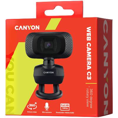 webcam C3 HD 720p Black (CNE-CWC3N)