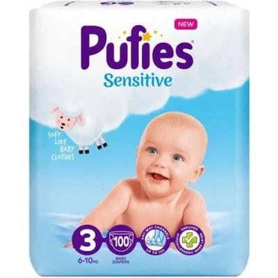 Пелени Pufies 3 Sensitive 6-10кг 100бр