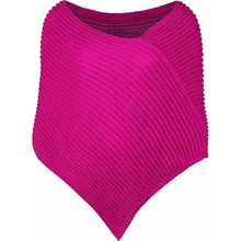 Bontis Pletené pončo Neónovo ružová