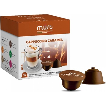 Must Cappuccino Caramel 16 бр. кафе на капсули, съвместими с Dolce Gusto (761296)