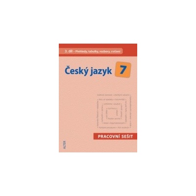 Český jazyk 7 III. díl Přehledy, tabulky, rozbory, cvičení