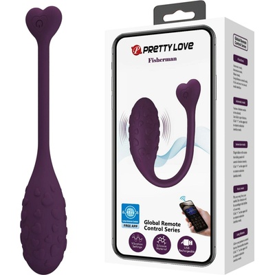Pretty Love - Fisherman Purple, 12 vibračných funkcií Mobilné diaľkové ovládanie APP