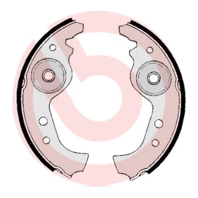 BREMBO Sada brzdových čeľustí S23501