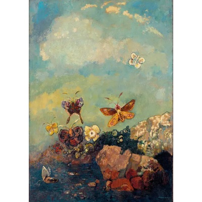 Grafika - Puzzle Odilon Redon - Butterflies, 1910 - 500 piese
