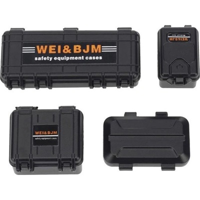 H-Speed sada přepravních boxů na nářadí 4 ks 1:24 černá