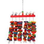 BIRD JEWEL Играчка Bird Jewel висяща с цветни вратички и звънче 70x40см (452-31023)