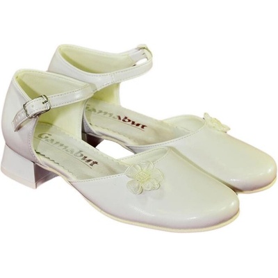 Detské biele spoločenské topánky MILINA