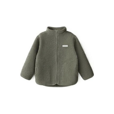 Leokid fleecová bunda Theo Vetiver Green