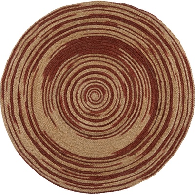 My Soul Depot Кръгъл килим от юта в рае теракота (ТАР029)