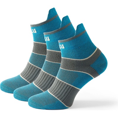 Zulu ponožky Sport Low Men 3-Pack modrá