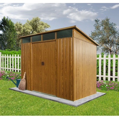 BestBerg ZDSL-4D / 4,6 m² / 238 x 194 x 202 cm / barva červené dřevo / hnědá