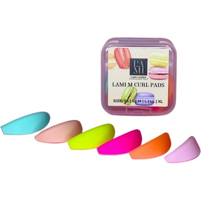 Lami Lashes M Curl makronky – sada natáček na lash lifting (6 párů) Barva: Různobarevná sada