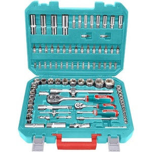 TOTAL Гедоре 94 части, 1/2", 1/4", TOTAL THT421942 Industrial, Cr-V стомана (UNI-011057)