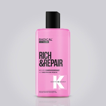 Farmona Natural Cosmetics Laboratory Мицеларен регенериращ шампоан за много увредена и чуплива коса Farmona RADICAL HAIR CLINIC Micellar regenerating shampoo for very damaged and frizzy hair (FARL976821)