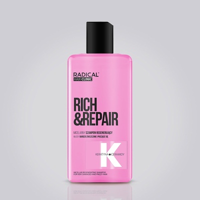 Farmona Natural Cosmetics Laboratory Мицеларен регенериращ шампоан за много увредена и чуплива коса Farmona RADICAL HAIR CLINIC Micellar regenerating shampoo for very damaged and frizzy hair (FARL976821)