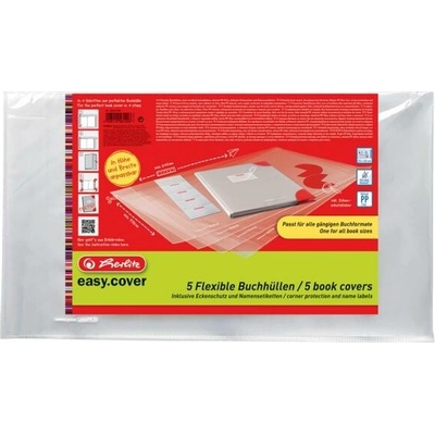 Herlitz Flexibilný obal na knihy a zošity easy.cover 5 ks v sáčku