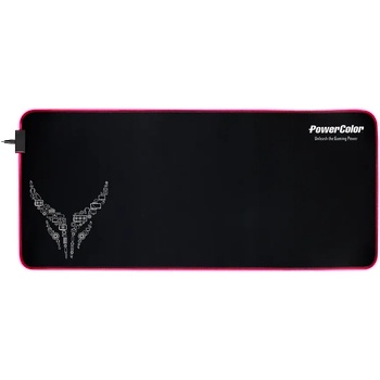 PowerColor Подложка за мишка PowerColor Red Devil RGB - XL, 900x400mm (695-G000000574)