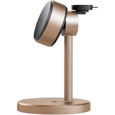Mcdodo Станция за безжично зареждане - Mcdodo Black Swan (CH-2463) - MagSafe, Qi2, iPhone/iWatch/Earbuds, 22.5W - Златен