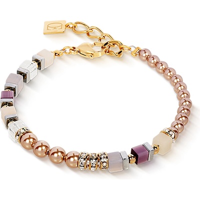 Perlový náramok so Swarovski krištáľmi COEUR DE LION 4354301208