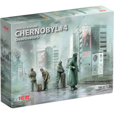 ICM Chernobyl 4. Deactivators 4 figures 1:35